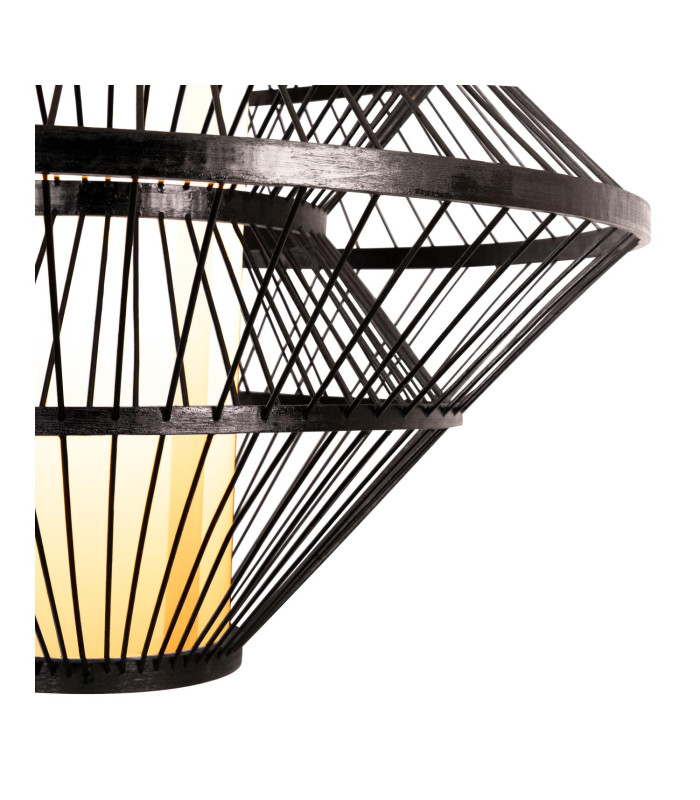 Lucide PASQUINO - Pendant light - Ø 60 cm - 1xE27 - Black | Essential-4