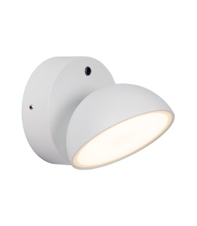 Lucide FINN - Wall light Indoor/Outdoor - LED - 1x12W 3000K - IP54 - Day/Night Sensor - White-1
