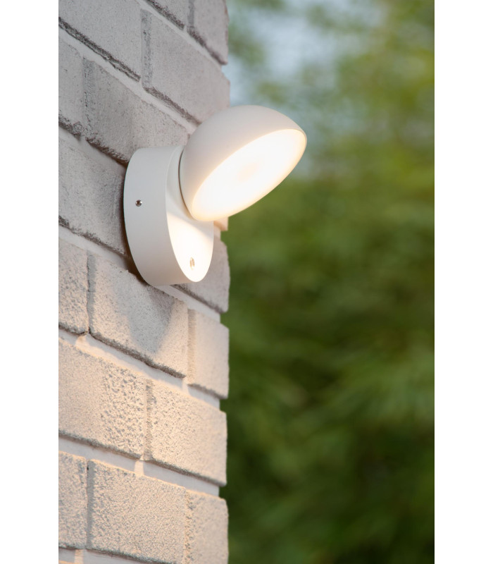 Lucide FINN - Wall light Indoor/Outdoor - LED - 1x12W 3000K - IP54 - Day/Night Sensor - White-3