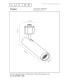 Lucide TRACK GRADO Track spot - 1-circuit Track lighting system - 1xGU10(MR11) - Black (Extension)-4
