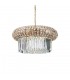 Indoor Crystal Ceiling Pendant Lamp 12 Lights Gold, E14 - 1