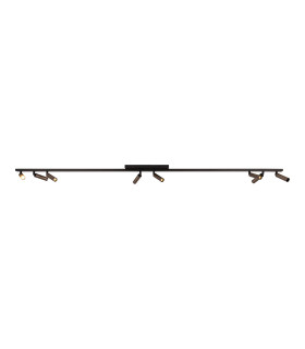 Lucide KEONI - Ceiling spotlight - 8xG9 - Coffee | Essential-1