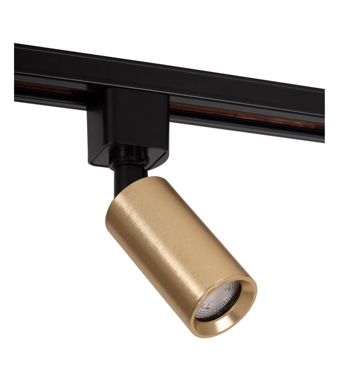 Lucide TRACK RITMO Track spot - 1-circuit Track lighting system - 1xGU10/MR11 - Matt Gold / Brass (Extension)-3