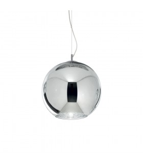 Indoor Dome Ceiling Pendant Lamp 1 Light Chrome, E27 - 1