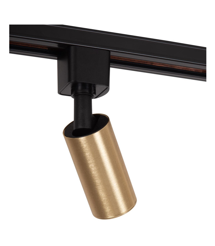 Lucide TRACK RITMO Track spot - 1-circuit Track lighting system - 1xGU10/MR11 - Matt Gold / Brass (Extension)-6
