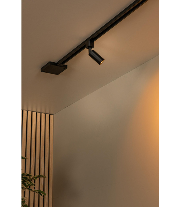 Lucide TRACK RITMO Track spot - 1-circuit Track lighting system - 1xGU10/MR11 - Black(Extension)-5
