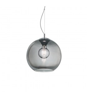 Indoor Dome Ceiling Pendant Lamp 1 Light Grey, E27 - 1
