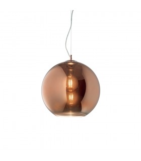 Indoor Dome Ceiling Pendant Lamp 1 Light Copper, E27 - 1