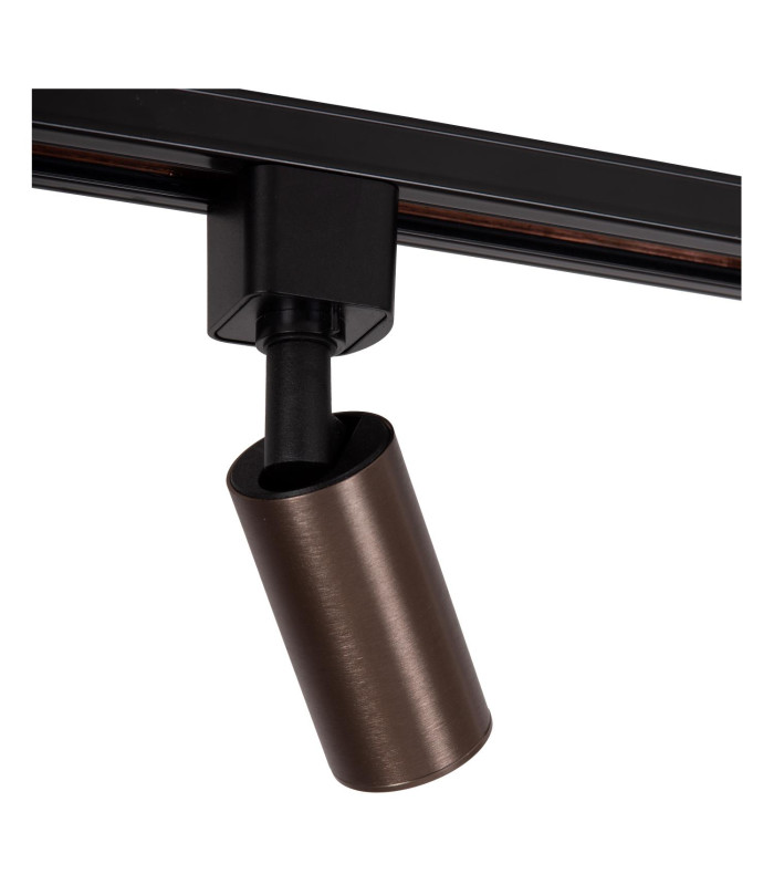 Lucide TRACK RITMO Track spot - 1-circuit Track lighting system - 1xGU10/MR11 - Coffee (Extension)-6
