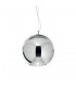 Indoor Dome Ceiling Pendant Lamp 1 Light Chrome, E27 - 1