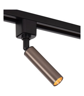 Lucide TRACK KEONI Track spot - 1-circuit Track lighting system - 1xG9- Coffee (Extension)-1