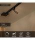 Lucide TRACK KEONI Track spot - 1-circuit Track lighting system - 1xG9- Coffee (Extension)-2