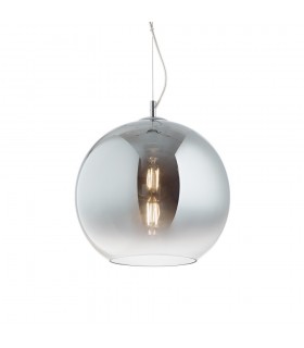 Indoor Dome Ceiling Pendant Lamp 1 Light Chrome Shades, E27 - 1