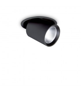 Integrated LED Indoor 30W Recessed Downlight Black 3000K - 1