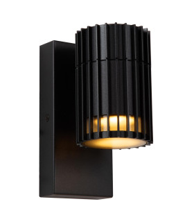 Lucide TIMBALA - Wall spotlight / Wall light Indoor/Outdoor - 1xGU10 - IP44 - Black | Essential-1