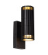 Lucide TIMBALA - Wall spotlight / Wall light Indoor/Outdoor - 2xGU10 - IP44 - Black | Essential-1