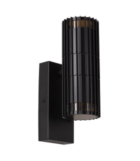 Lucide TIMBALA - Wall spotlight / Wall light Indoor/Outdoor - 2xGU10 - IP44 - Black | Essential-2