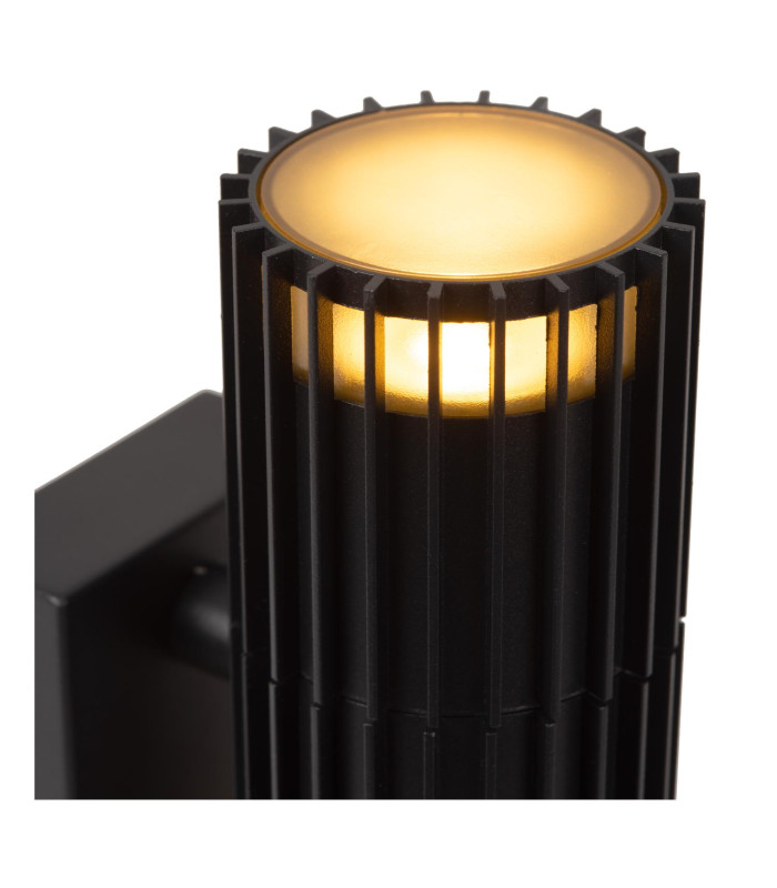 Lucide TIMBALA - Wall spotlight / Wall light Indoor/Outdoor - 2xGU10 - IP44 - Black | Essential-3