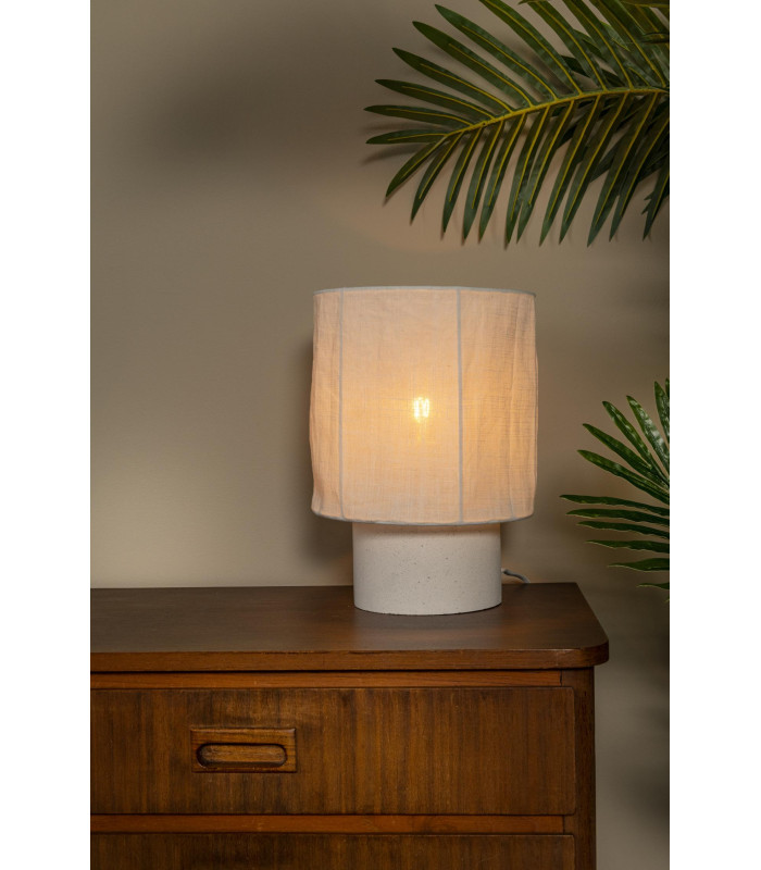 Lucide TISSAJA - Table lamp - Ø 20 cm - 1xE14 - White | Essential-3
