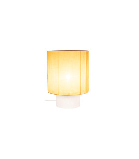 Lucide TISSAJA - Table lamp - Ø 30 cm - 1xE27 - White | Essential-1
