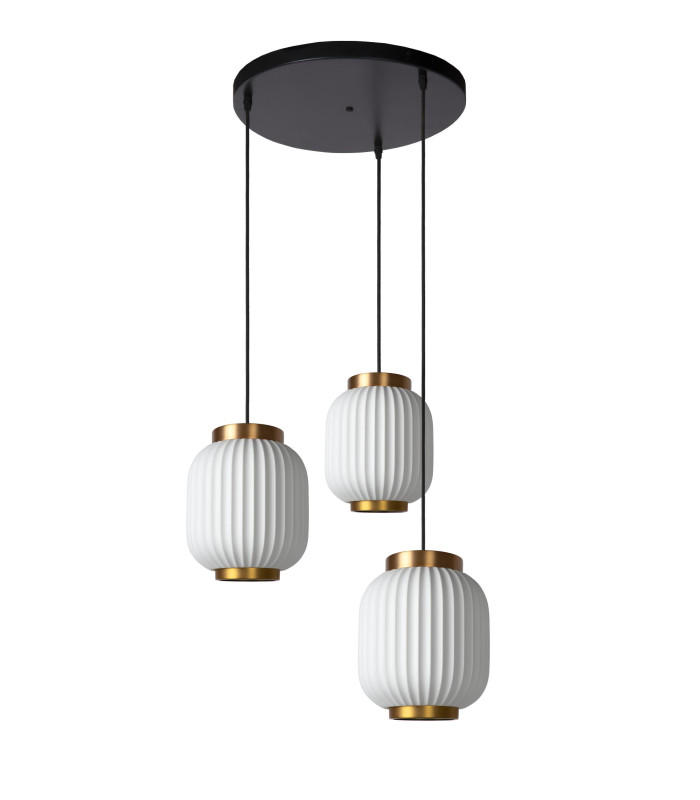 Lucide GOSSE - Pendant light - 3xE27 - White-3