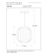Lucide GOSSE - Pendant light - Ø 19