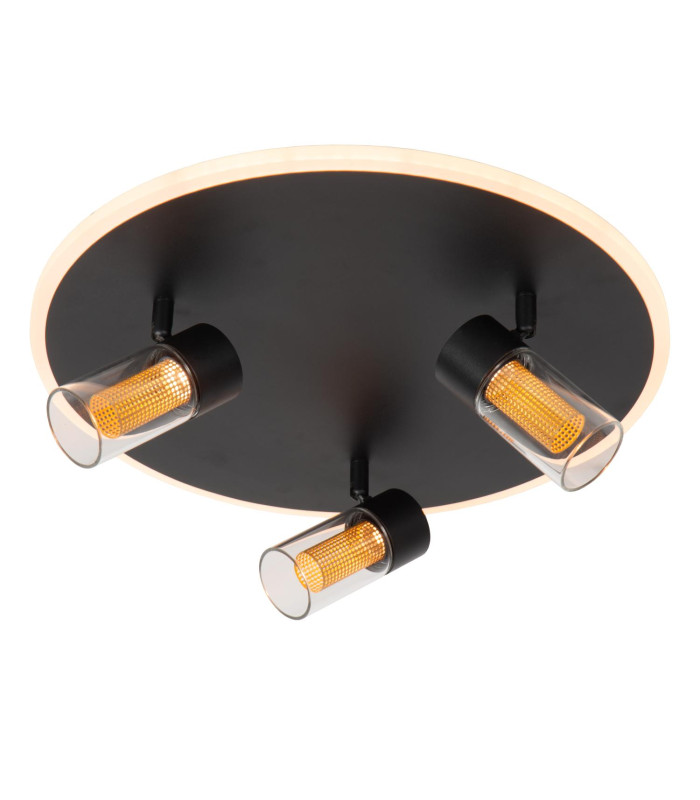 Lucide EVERINA - Flush ceiling light - Ø 40 cm - LED Dim. - CCT - 2200K/6500K - Black | Essential-1