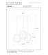 Lucide GOSSE - Pendant light - 3xE27 - White