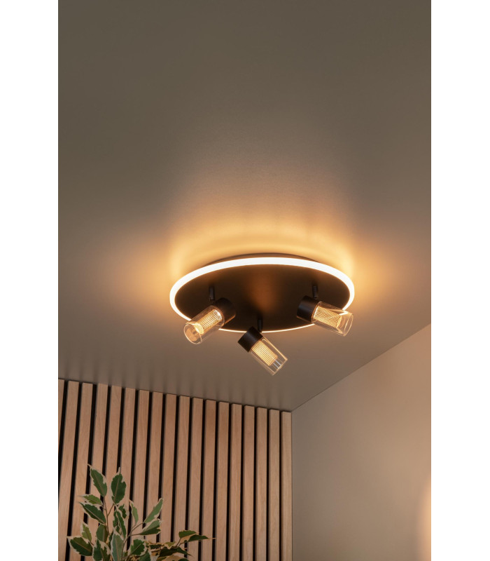 Lucide EVERINA - Flush ceiling light - Ø 40 cm - LED Dim. - CCT - 2200K/6500K - Black | Essential-6