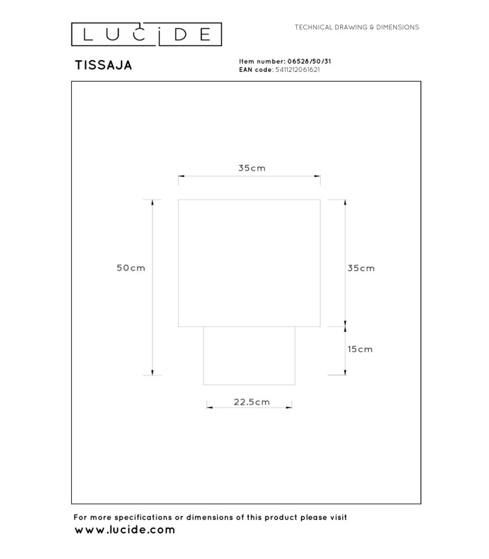 Lucide TISSAJA - Table lamp - Ø 35 cm - 1xE27 - White | Essential-5