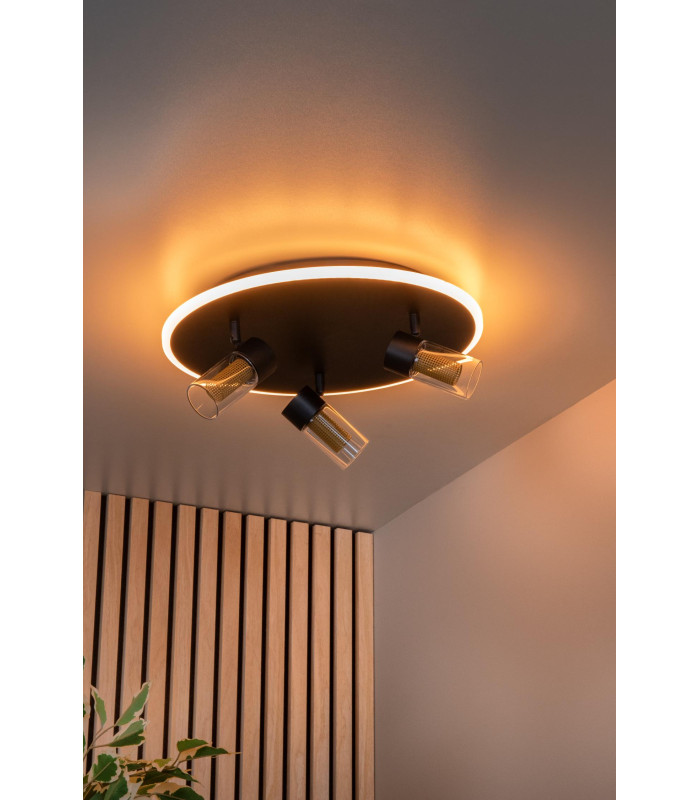 Lucide EVERINA - Flush ceiling light - Ø 40 cm - LED Dim. - CCT - 2200K/6500K - Black | Essential-7