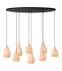 Lucide CINZIA - Pendant light - 8xE27 - White-1