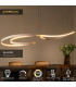 Lucide SLALOM - Pendant light - LED Dim. - CCT - 1x80W 2200K/4000K - Cream | Premium-2