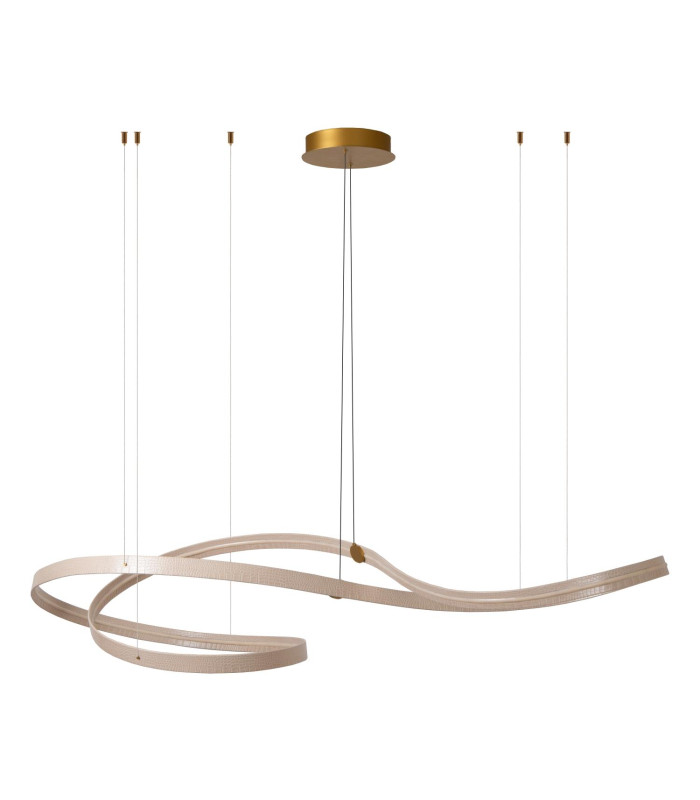 Lucide SLALOM - Pendant light - LED Dim. - CCT - 1x80W 2200K/4000K - Cream | Premium-3