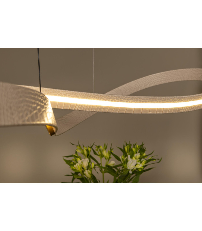 Lucide SLALOM - Pendant light - LED Dim. - CCT - 1x80W 2200K/4000K - Cream | Premium-8