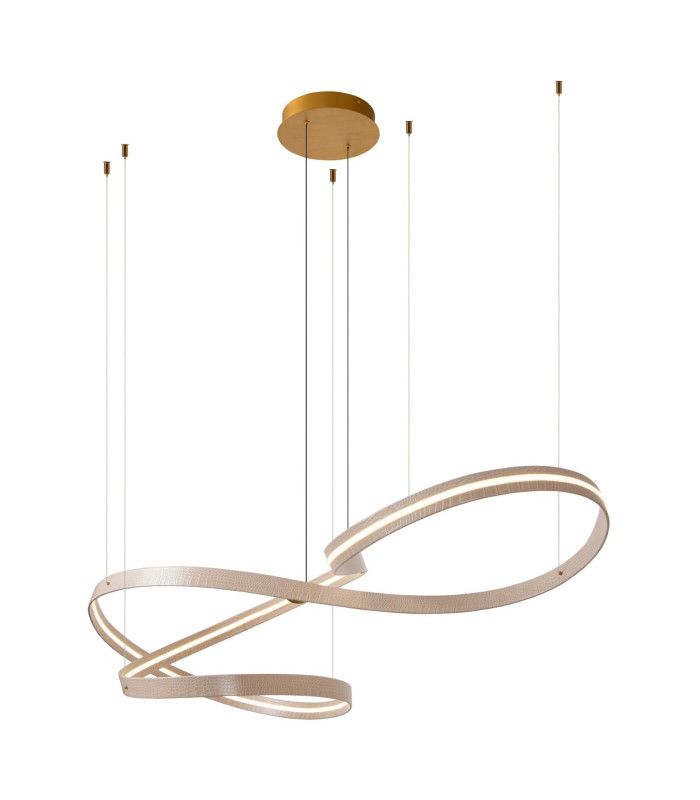 Lucide SLALOM - Pendant light - LED Dim. - CCT - 1x80W 2200K/4000K - Cream | Premium-13