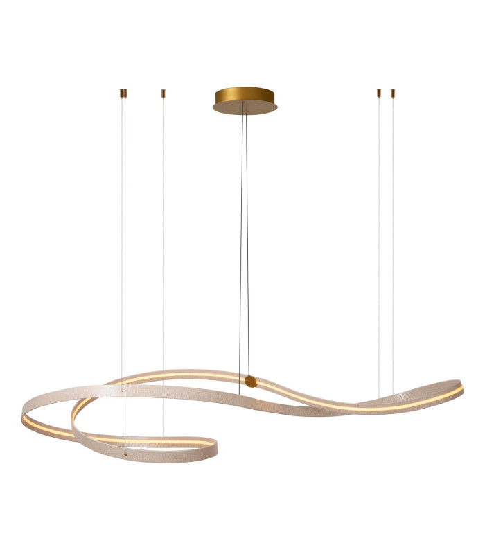 Lucide SLALOM - Pendant light - LED Dim. - CCT - 1x80W 2200K/4000K - Cream | Premium-14