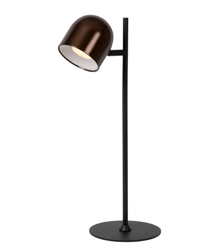 Lucide SKANSKA RECH - Rechargeable Desk lamp Indoor/Outdoor - Battery pack - LED Dim. - CCT - 1x3W 3000K/6000K - IP44 - Coffee-1