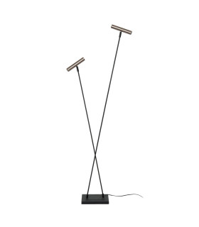 Lucide DUARTE - Floor lamp - 2xG9 - Grey iron | Vibes-2