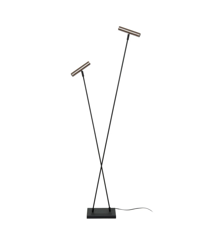 Lucide DUARTE - Floor lamp - 2xG9 - Grey iron | Vibes-2