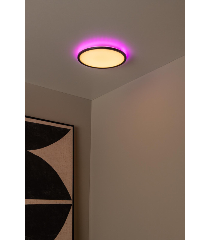 Lucide CASTOR - Flush ceiling light - Ø 32 cm - LED Dim. - CCT - 1x20W 2700K/6500K - Rgb - Opal-10