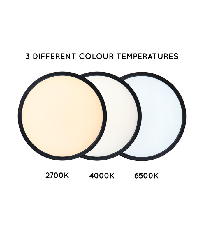 Lucide CASTOR - Flush ceiling light - Ø 32 cm - LED Dim. - CCT - 1x20W 2700K/6500K - Rgb - Opal-11