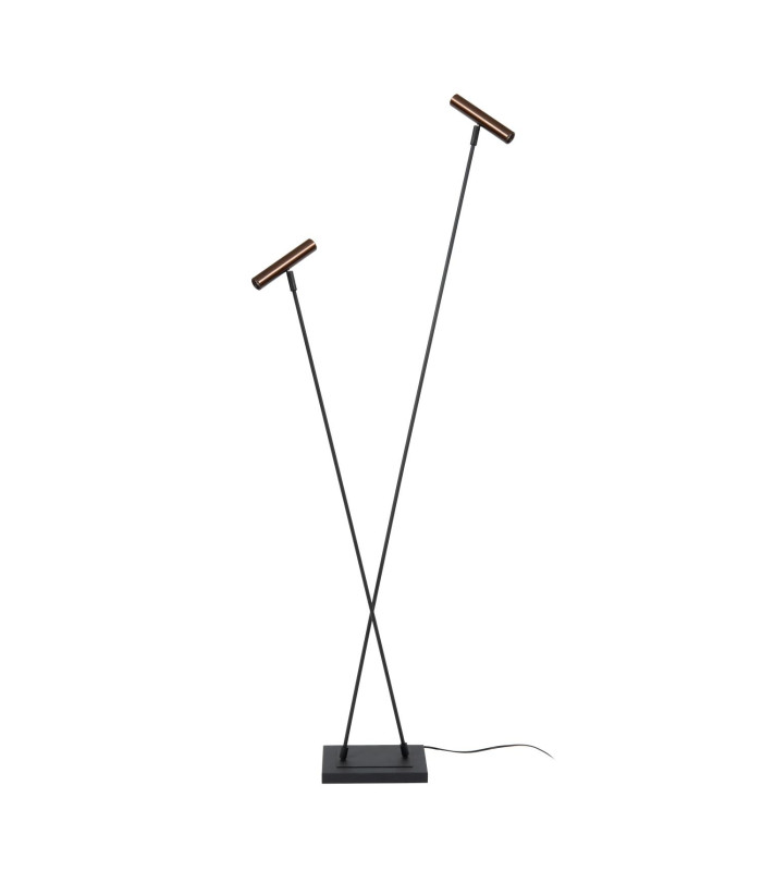 Lucide DUARTE - Floor lamp - 2xG9 - Coffee | Vibes-2