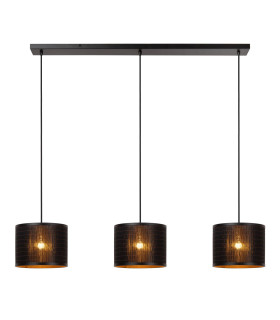 Lucide TAGALOG - Pendant light - Ø 40 cm - 3xE27 - Black | Essential-1