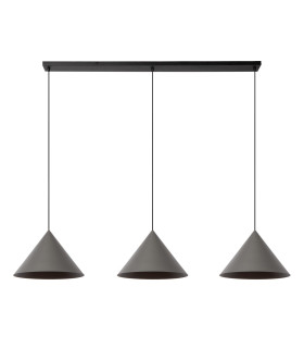 Lucide SPITZE - Pendant light - 3xE27 - Grey | Vibes-2