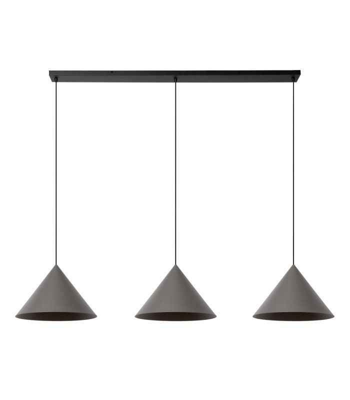 Lucide SPITZE - Pendant light - 3xE27 - Grey | Vibes-2