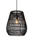 Lucide NERIDA - Pendant light Indoor/Outdoor - Ø 35 cm - 1xE27 - IP44 - Black-1