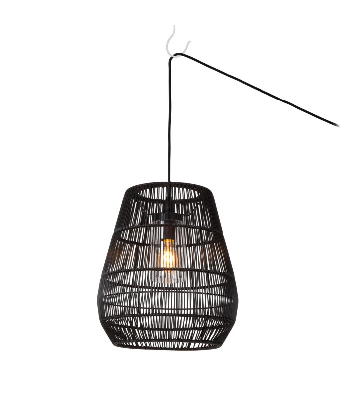 Lucide NERIDA - Pendant light Indoor/Outdoor - Ø 35 cm - 1xE27 - IP44 - Black-3