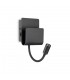 Integrated LED Indoor Reading Wall Lamp 1 Light Black 3000K - 1