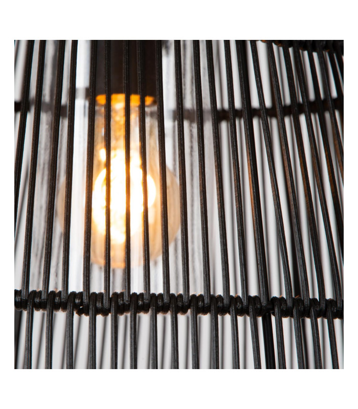 Lucide NERIDA - Pendant light Indoor/Outdoor - Ø 35 cm - 1xE27 - IP44 - Black-4